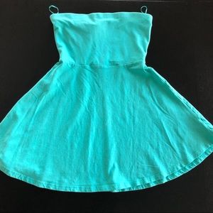 🎁 (4 for $25) Teal Express Strapless Dress